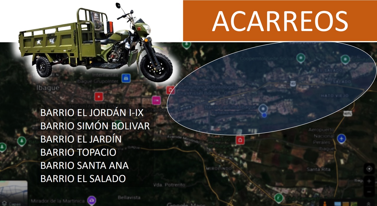 Acarreos - Moto 2- Barrios
