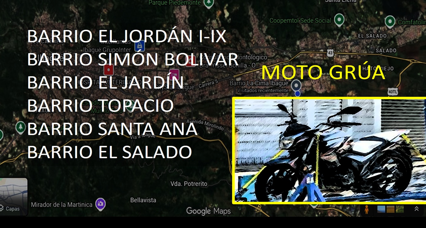 Moto Grúa - Mapa